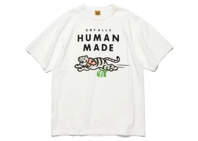 Pre-owned Human Made Men's  Tiger Graphic T-shirt In White