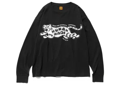 Pre-owned Human Made Men's  Tiger Long Sleeve T-shirt In Black