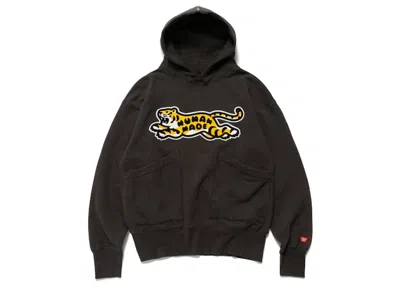 Pre-owned Human Made Men's  Tiger Tsuriami Hoodie In Black