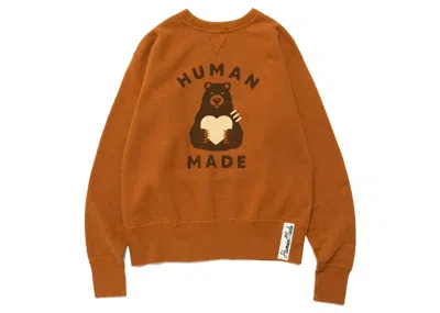 Pre-owned Human Made Men's  Tsuuriami #3 Sweatshirt In Brown
