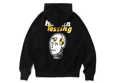Pre-owned Human Made Men's  X Asap Rocky Human Testing Pizza Hoodie In Black