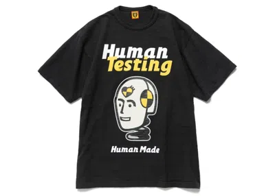 Pre-owned Human Made Men's  X Asap Rocky Human Testing T-shirt In Black