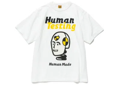 Pre-owned Human Made Men's  X Asap Rocky Human Testing T-shirt In White