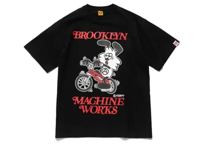 Pre-owned Human Made Men's  X Brooklyn Machine Works X Girls Don't Cry T-shirt In Black