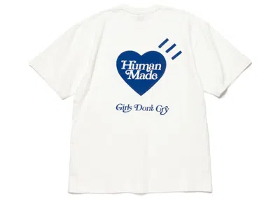 Pre-owned Human Made Men's  X Girls Don't Cry Gdc Day T-shirt In White