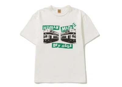 Pre-owned Human Made Men's  X Hbx Hong Kong Popup Exclusive T-shirt In White Green In Multi