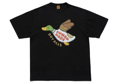 Pre-owned Human Made Men's  X Kaws #2 T-shirt In Black