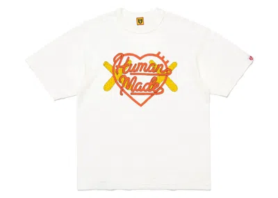 Pre-owned Human Made Men's  X Kaws Graphic T-shirt (fw23) In White