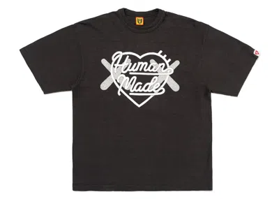 Pre-owned Human Made Men's  X Kaws Graphic T-shirt In Black