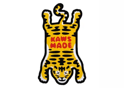 Pre-owned Human Made Men's  X Kaws Made Beach Towel In Yellow