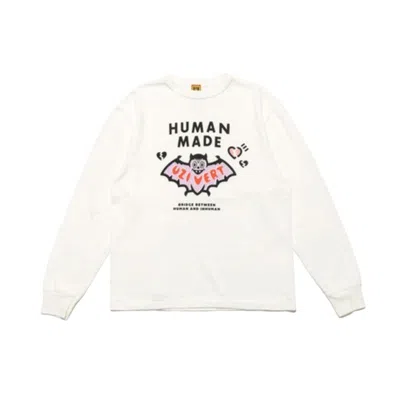 Pre-owned Human Made Men's  X Lil Uzi Vert Long Sleeve T-shirt In White