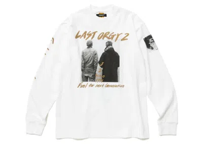 Pre-owned Human Made Men's  X Undercover Last Orgy 2 1991 Long Sleeve T-shirt In White