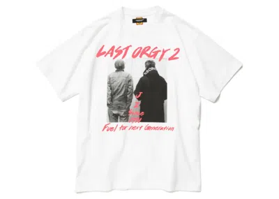 Pre-owned Human Made Men's  X Undercover Last Orgy 2 1991 Short Sleeve T-shirt In White
