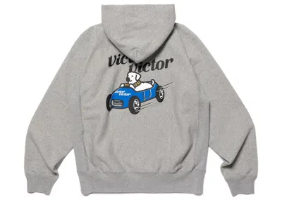 Pre-owned Human Made Men's  X Victor Victor Hoodie In Grey In Gray