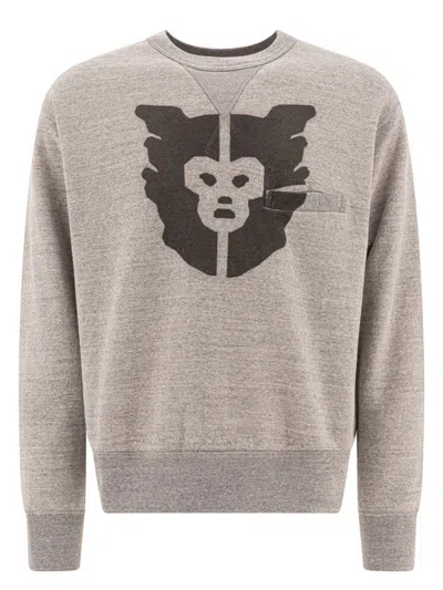 トップス Human Made sweatshirt gray Human Made Men's Graffiti Sweatshirt in Grey Human Made