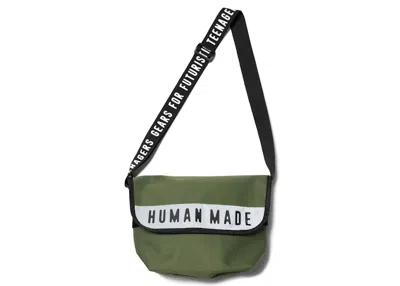 Pre-owned Human Made Messenger Bag Medium In Olivedrab Green
