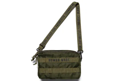 Pre-owned Human Made Military #1 Pouch (ss23) In Olive Drab