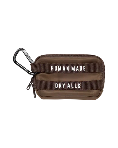Human Made Kids' Military Card Case In Brown