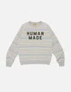 Human Made Multi Striped Sweatshirt In Multi