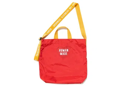 Pre-owned Human Made Nylon Heart 2 Way Tote Bag In Red