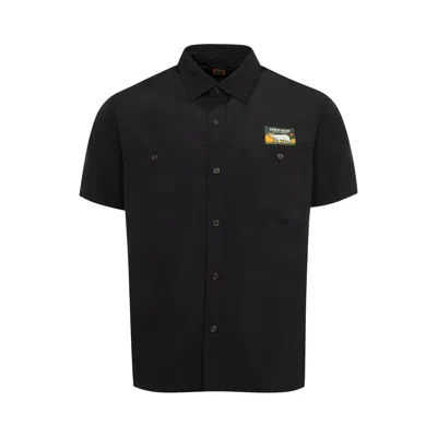 Pre-owned Human Made Nylon Short-sleeve Shirt 'black'