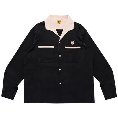 Pre-owned Human Made Open Collar Shirt 'black'