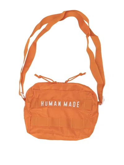 Human Made Orange Nylon Crossbody Bag