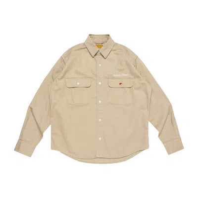 Pre-owned Human Made Oversized Shirt 'beige' | Cream | Men's Size Xl In White