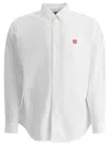 Human Made Heart-embroidered Button-up Shirt In White