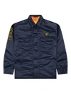 Human Made Padded Embroidered Shirt In Blue