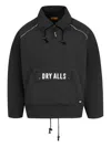 Human Made Panelled Half-zip Jacket In Black