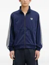 Human Made Panelled Stripe Track Jacket In Blue