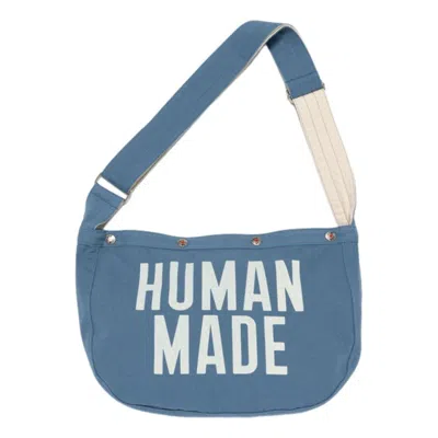 Human Made Paper Boy Bag 'blue' In White