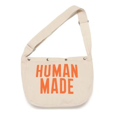 Human Made Paper Boy Bag 'white' In Black