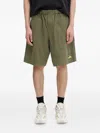 Human Made Patch-pocket Elasticated Shorts In Green