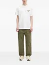 Human Made Patch-pocket Herringbone Trousers In Green