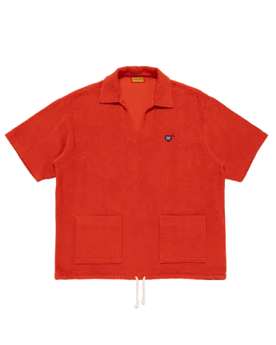 Human Made Kids' Pile Pullover Shirt In Red