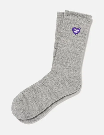 Human Made Pile Socks In Gray
