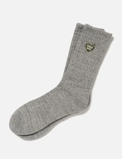 Human Made Pile Socks In Gray