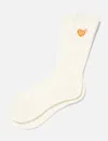Human Made Logo-embroidered Socks In White