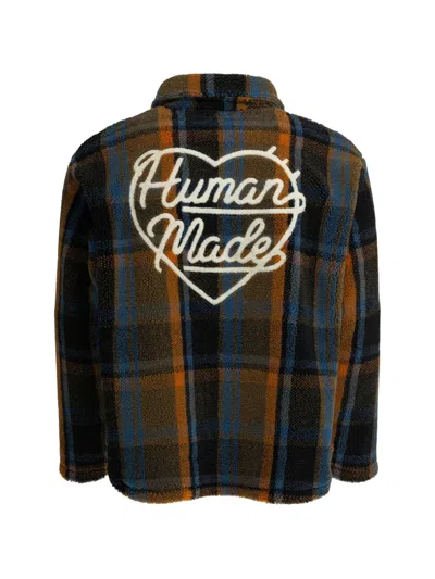 Human Made Plaid Buttoned Sweater In Multi