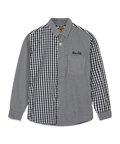 Human Made Plaid Long-sleeved Shirt In Gray