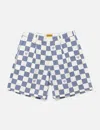Human Made Checkerboard-print Shorts In Blue