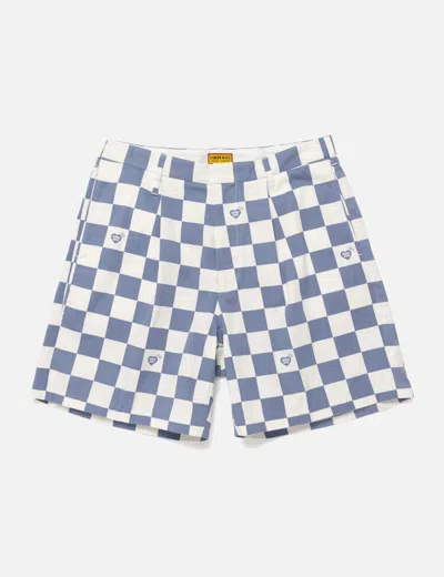 Human Made Plaid Shorts In Blue