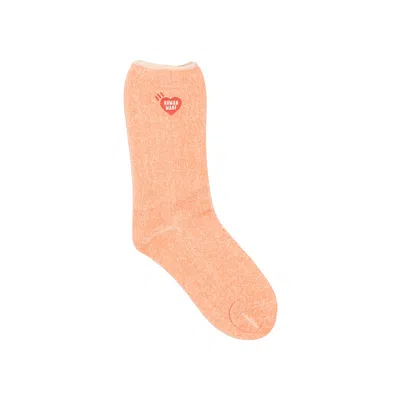 Pre-owned Human Made Plating Pile Socks 'orange'