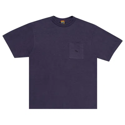 Pre-owned Human Made Pocket T-shirt 'navy' In Blue