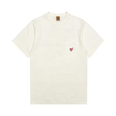 Pre-owned Human Made Pocket T-shirt #3 With Backprint 'white' | Men's Size M