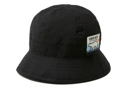 Pre-owned Human Made Polar Bear Round Bucket Hat In Black