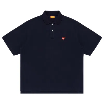 Pre-owned Human Made Polo Shirt 'navy' | Blue | Men's Size M