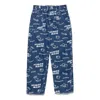 Human Made Printed Denim Baggy Jeans 'indigo' In Blue
